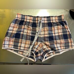 US Polo Assn Women’s Pajama plaid shorts size large